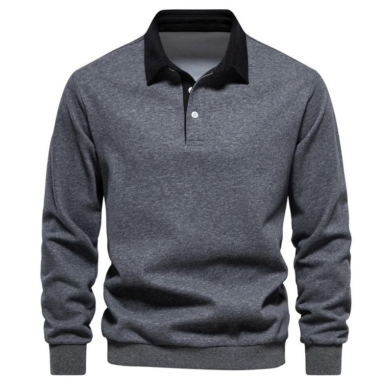 Mens Long Sleeve Polo Shirt