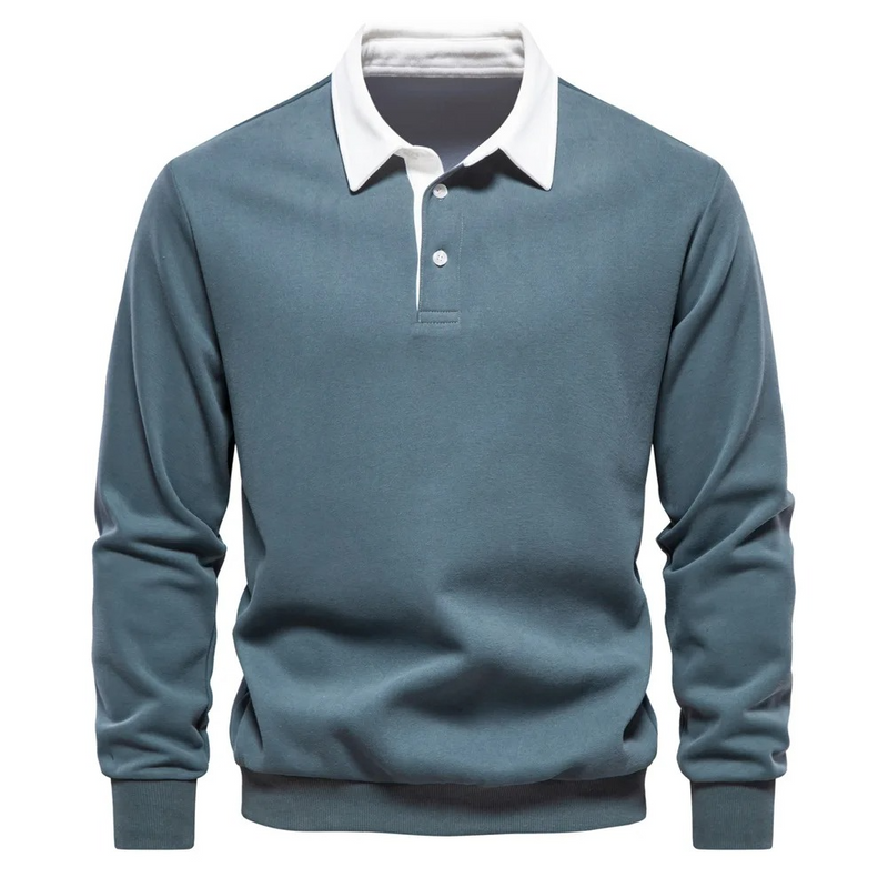 Mens Long Sleeve Polo Shirt