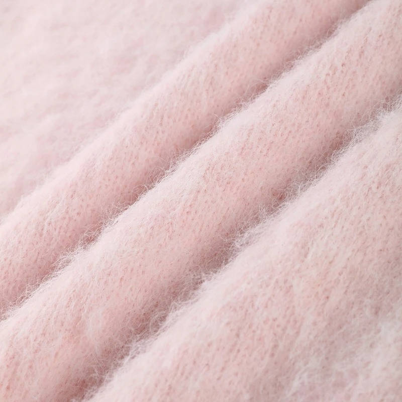 Women's Cropped Fluffy Fur Sweater