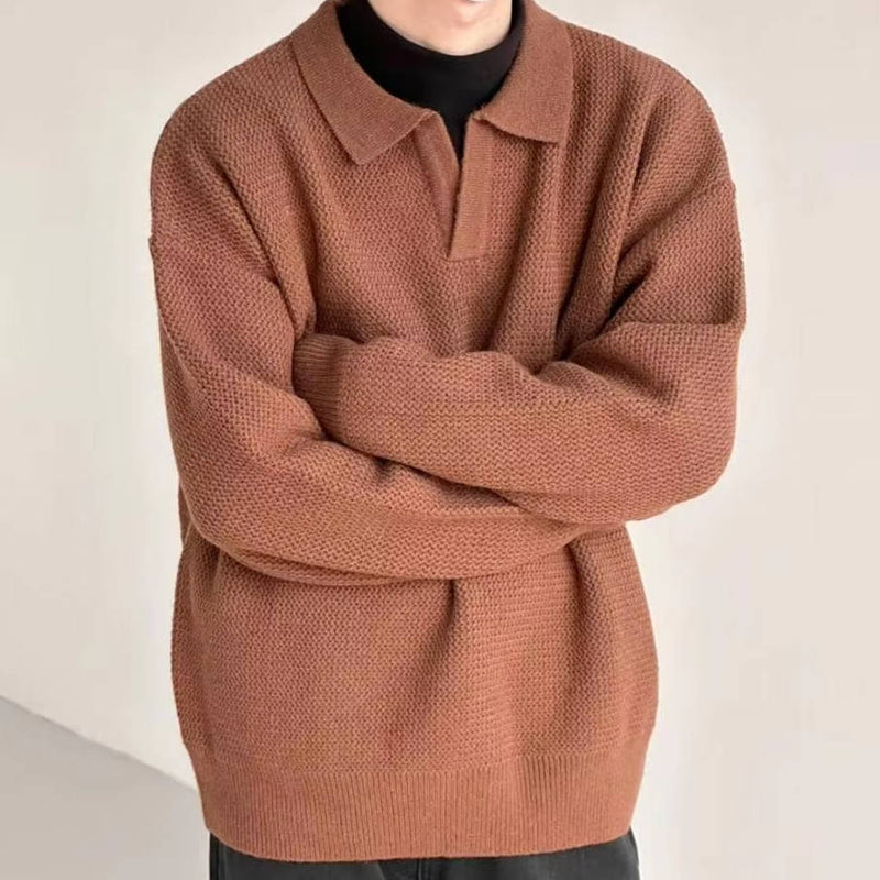 Men's Sweater Polo Long Sleeve