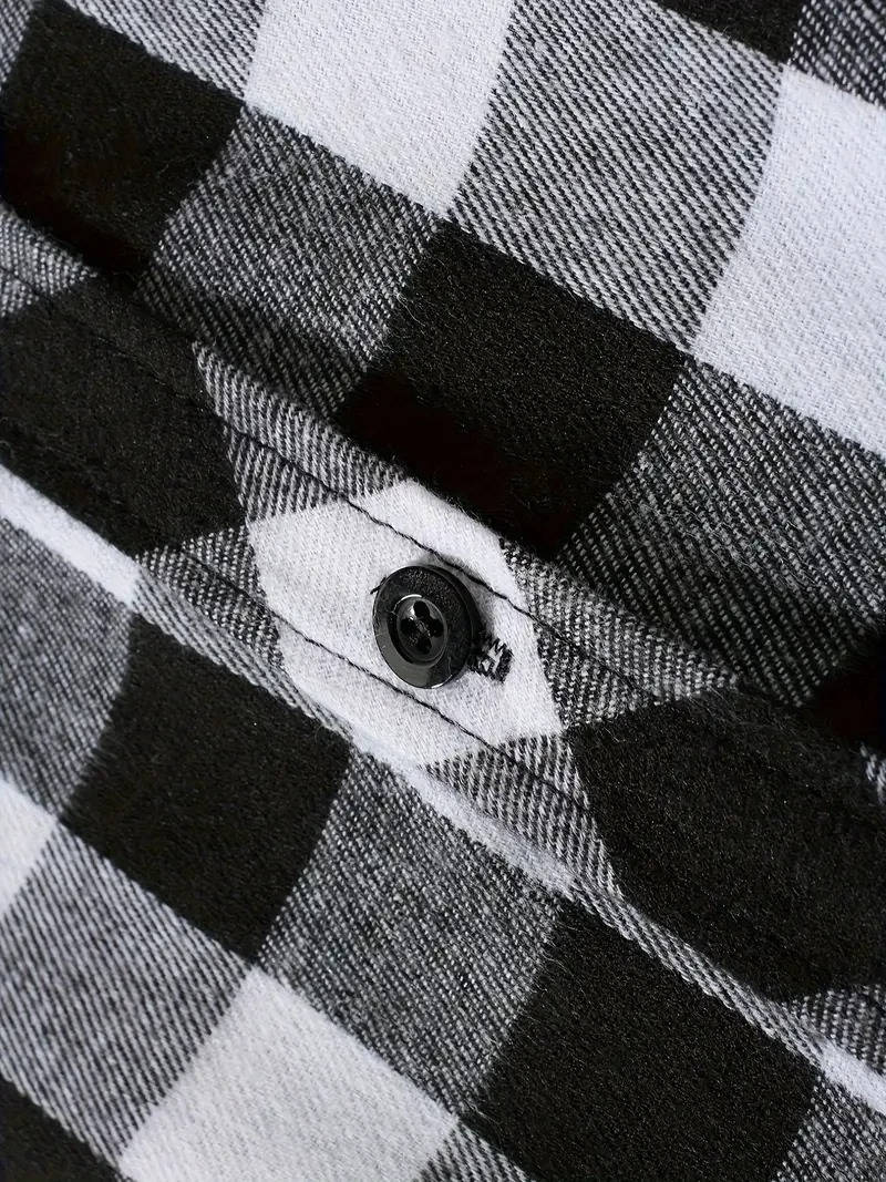 Men's Hooded Flannel Shirt