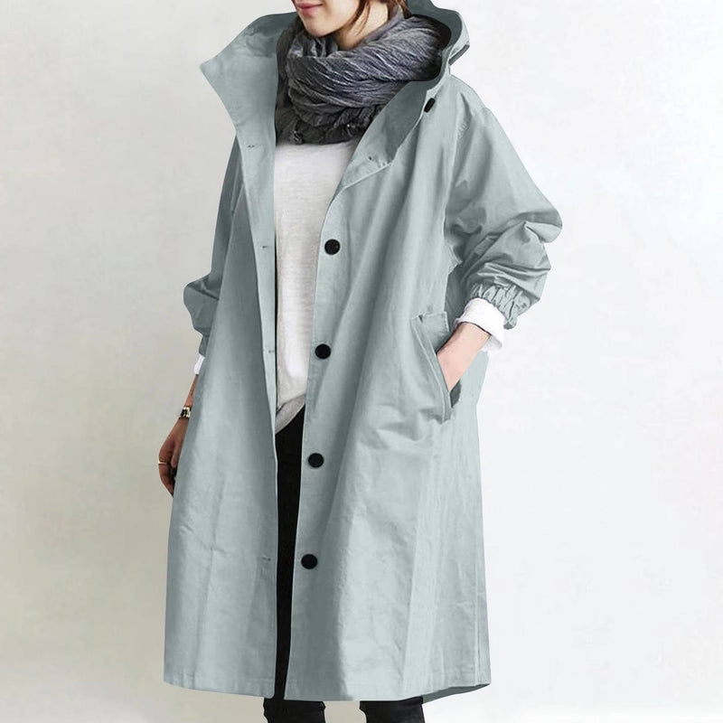 Oversized Women's Waterproof Trench Coat