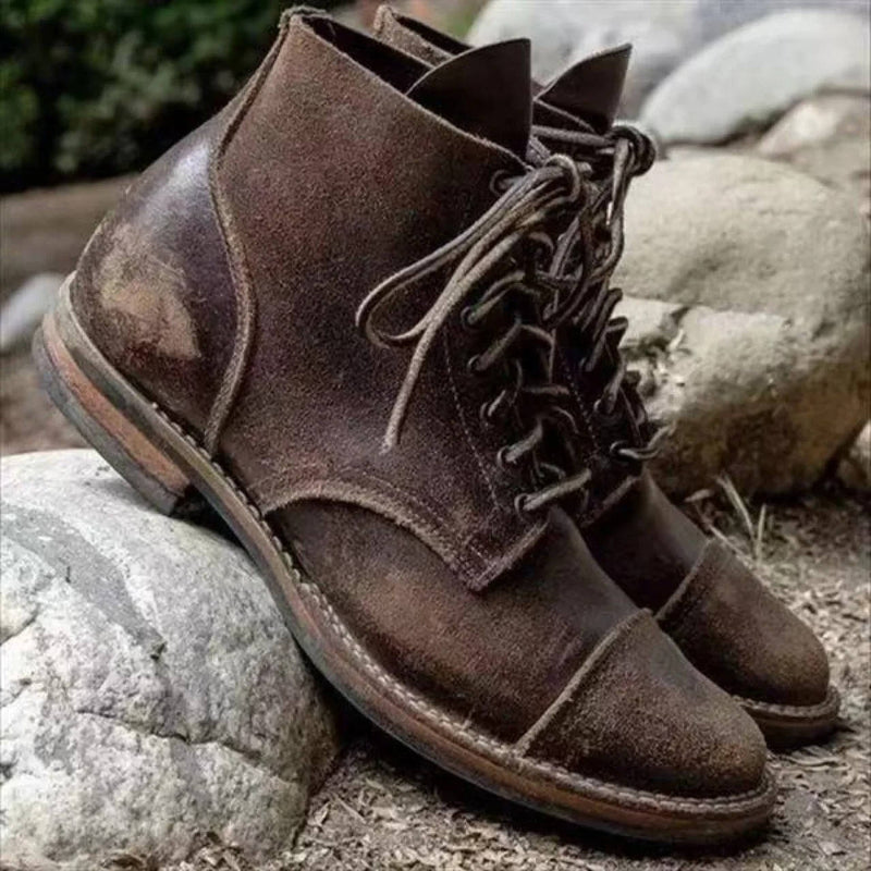 Men's Leather Lace Up Boots