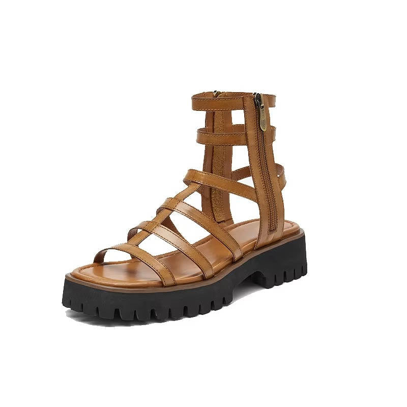 Ladies Leather Gladiator Sandals