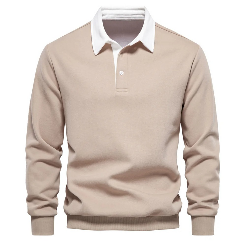 Mens Long Sleeve Polo Shirt