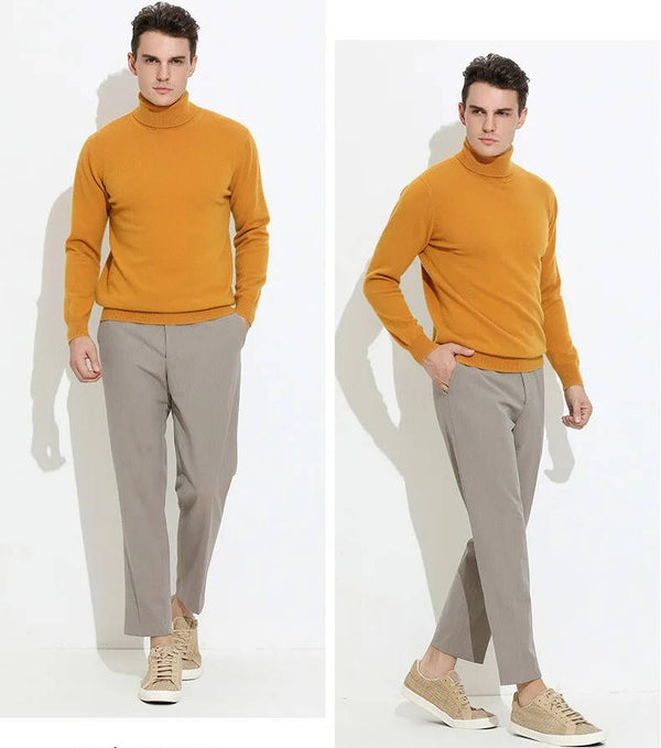 Men’s Cashmere Turtleneck Sweater