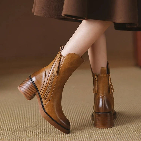 Women's Leather Ankle Boots