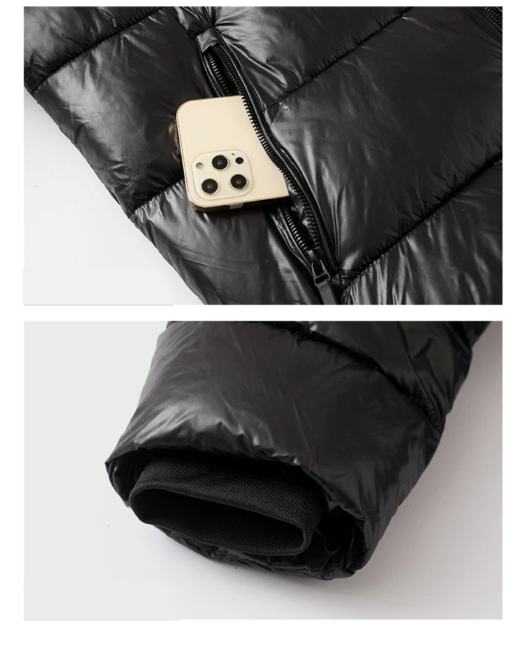 Men's Puffer Jacket With Hood Waterproof