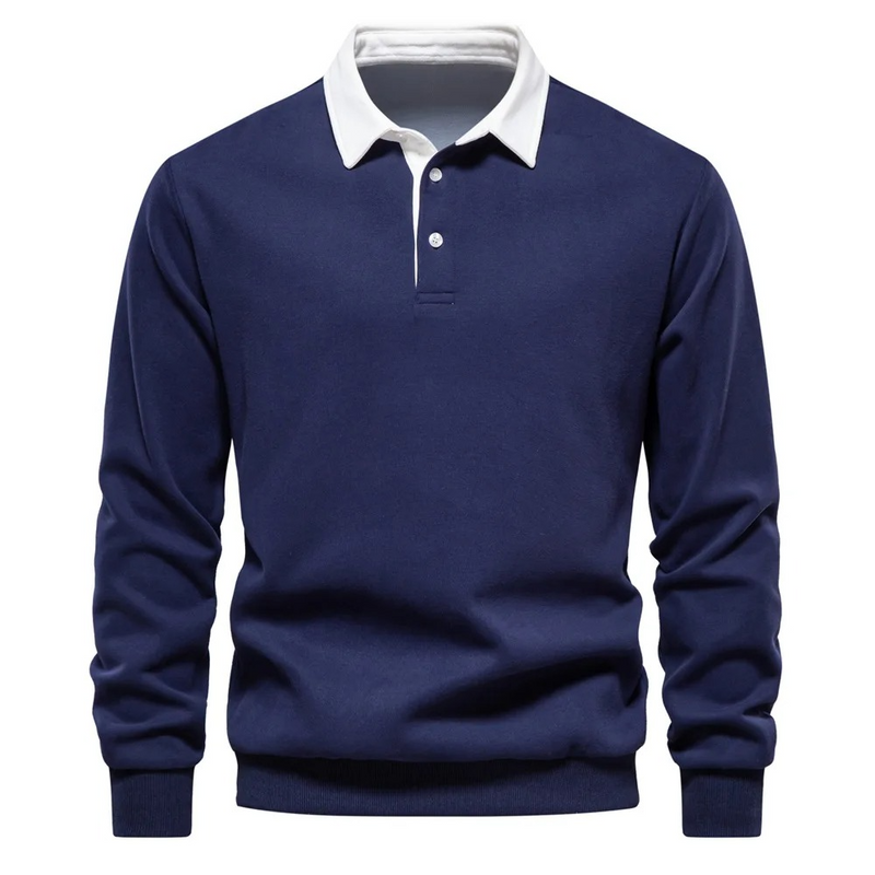 Mens Long Sleeve Polo Shirt