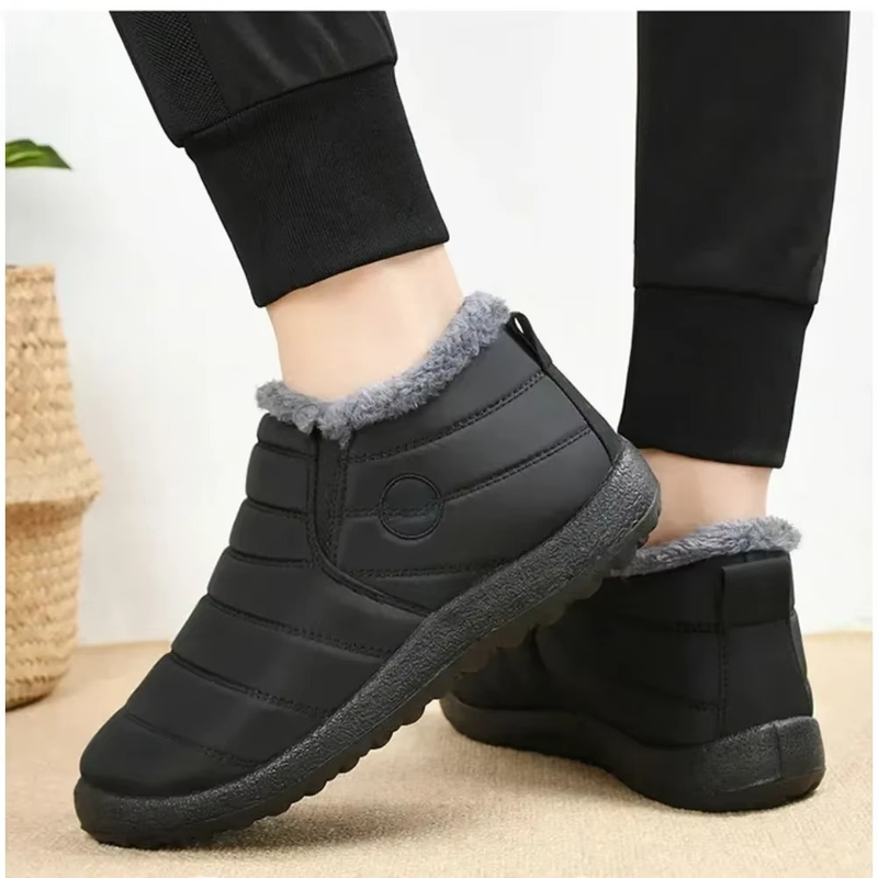 Women's Waterproof Non Slip Warm Snow Shoes - Comfortable Low Top