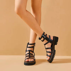 Ladies Leather Gladiator Sandals