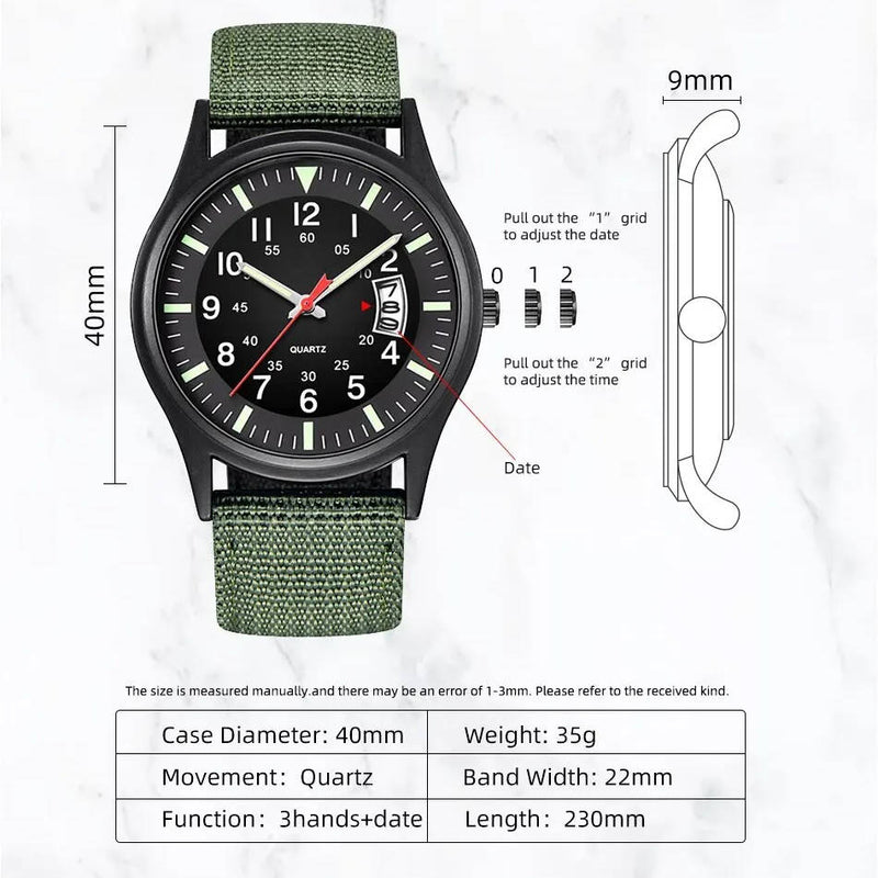 Tactical Military Quartz Watch