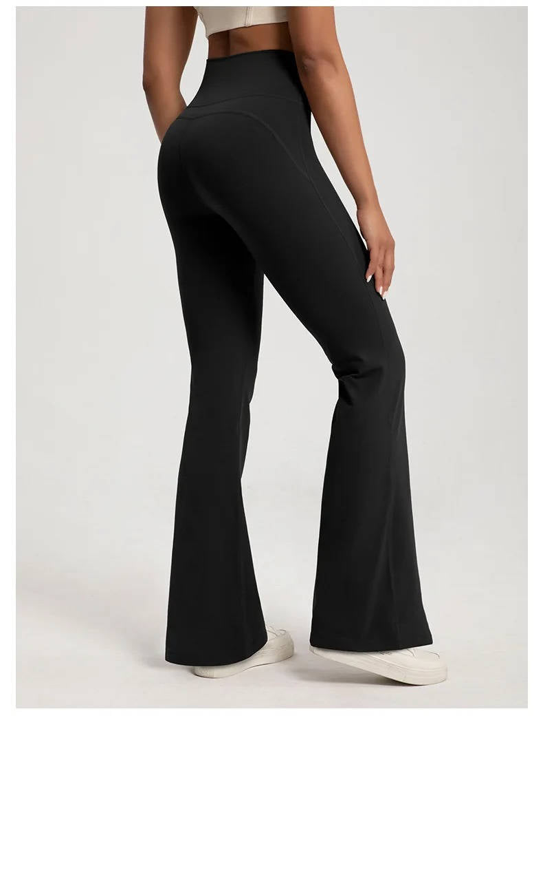 High Waisted Flared Leggings