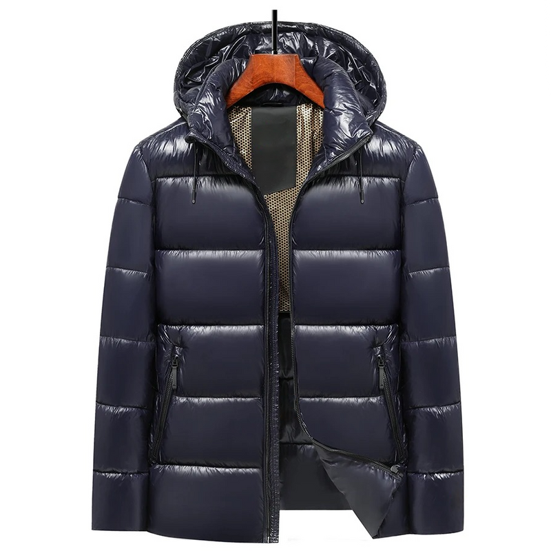 Men's Puffer Jacket With Hood Waterproof