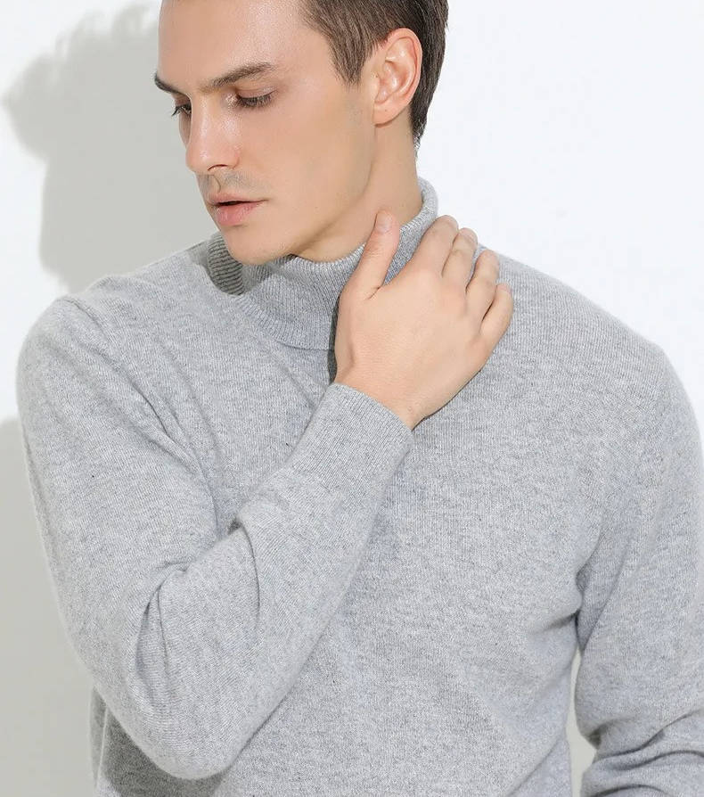 Men’s Cashmere Turtleneck Sweater