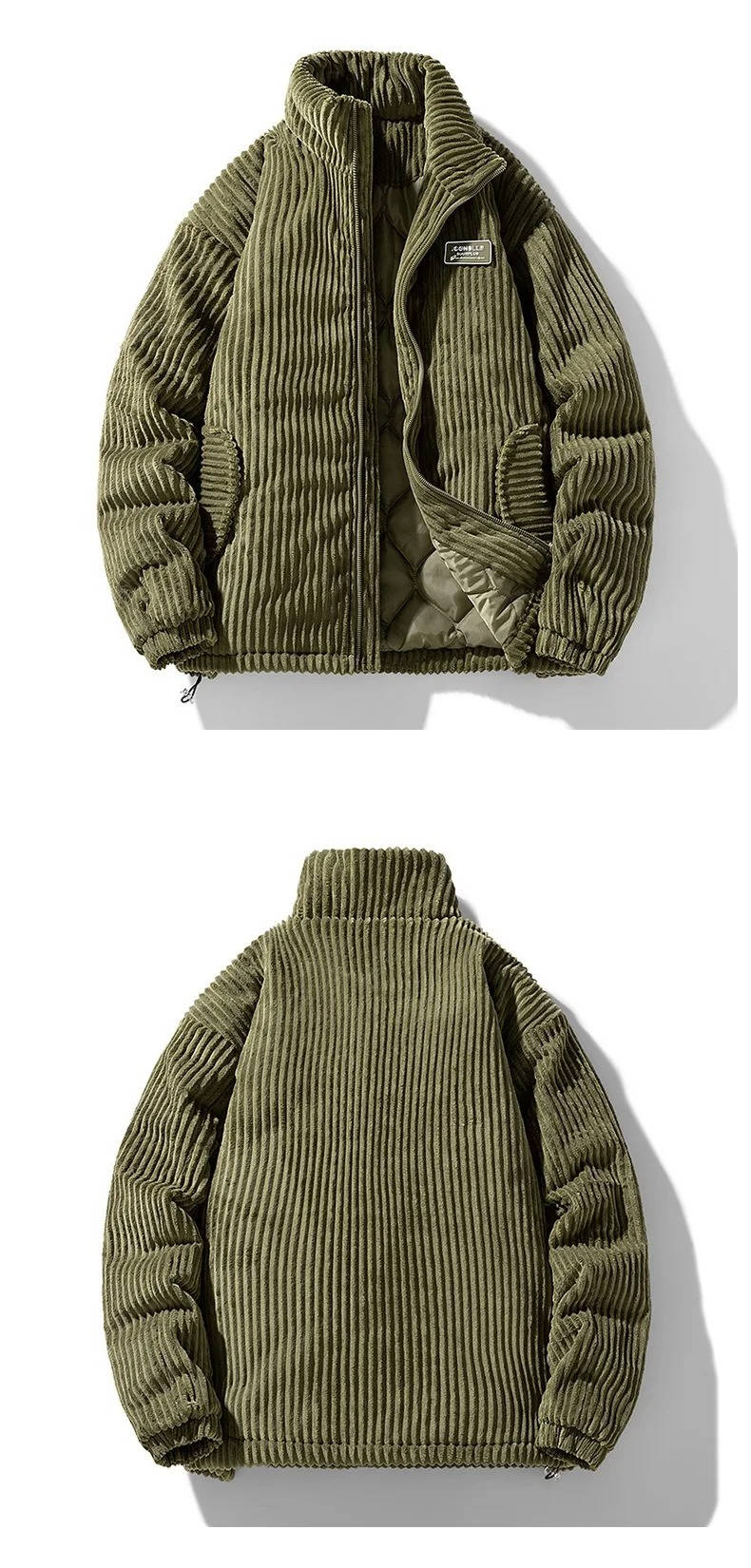 Mens Corduroy Puffer Jacket