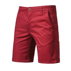 Mens Cotton Chino Shorts With Pockets