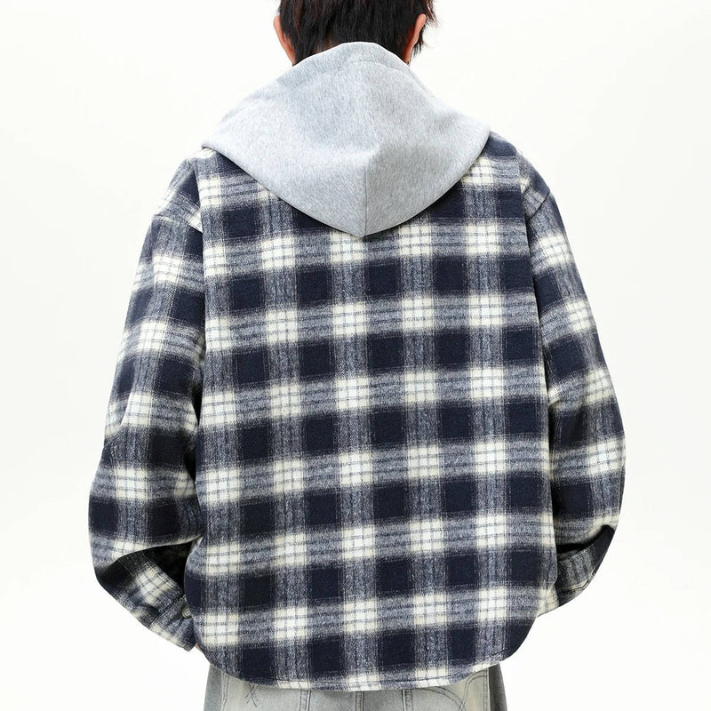 Unisex Hooded Flannel Shirt