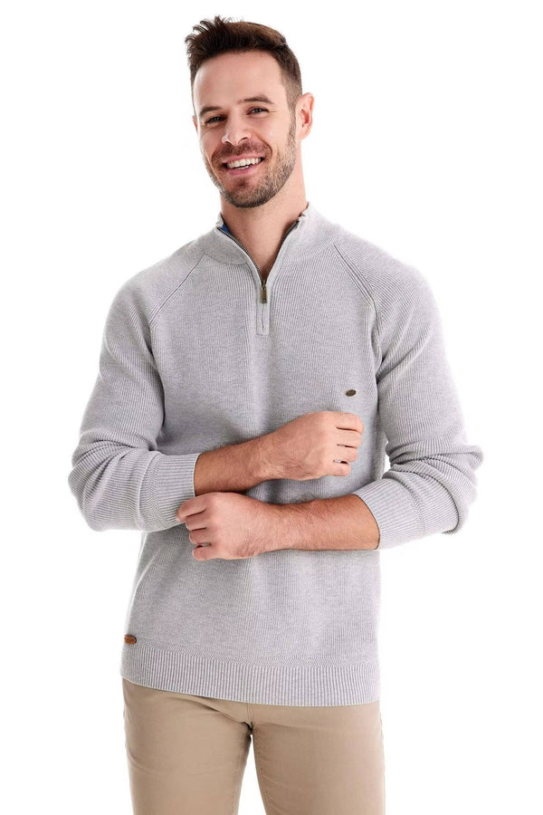 Men's Quarter Zip Sweater