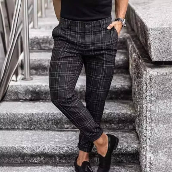 Men’s Casual Checkered Pants