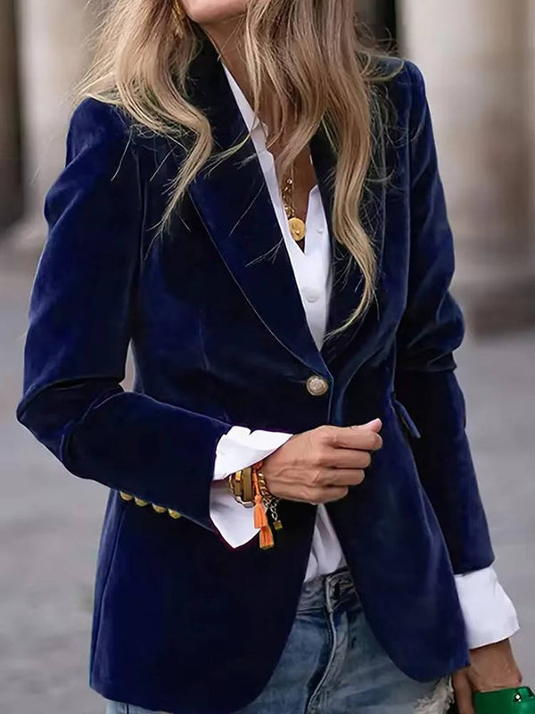 Women Velvet Blazer