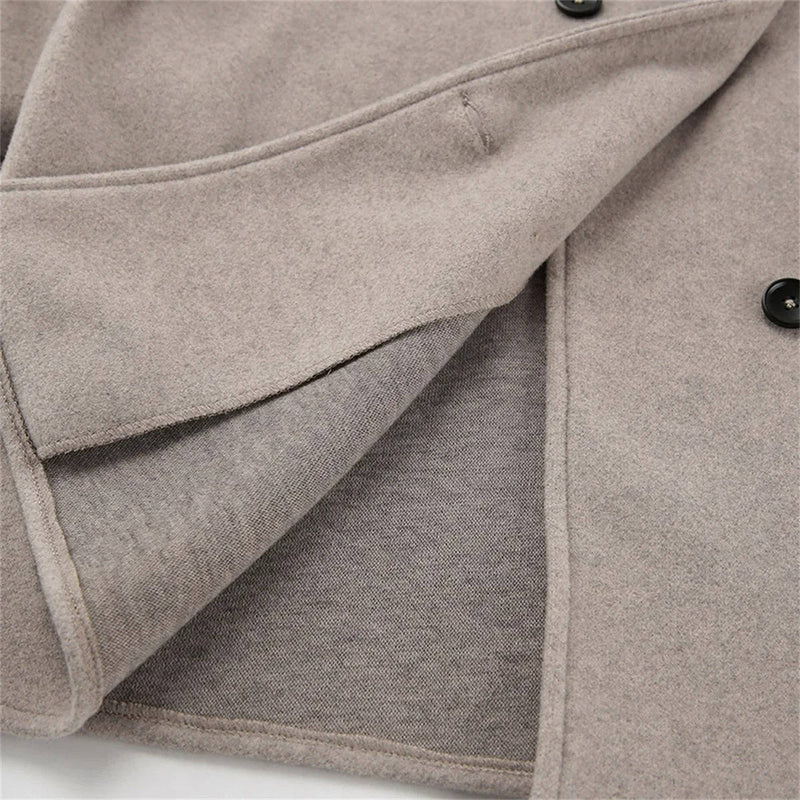 Women's Cropped Wool Peacoat