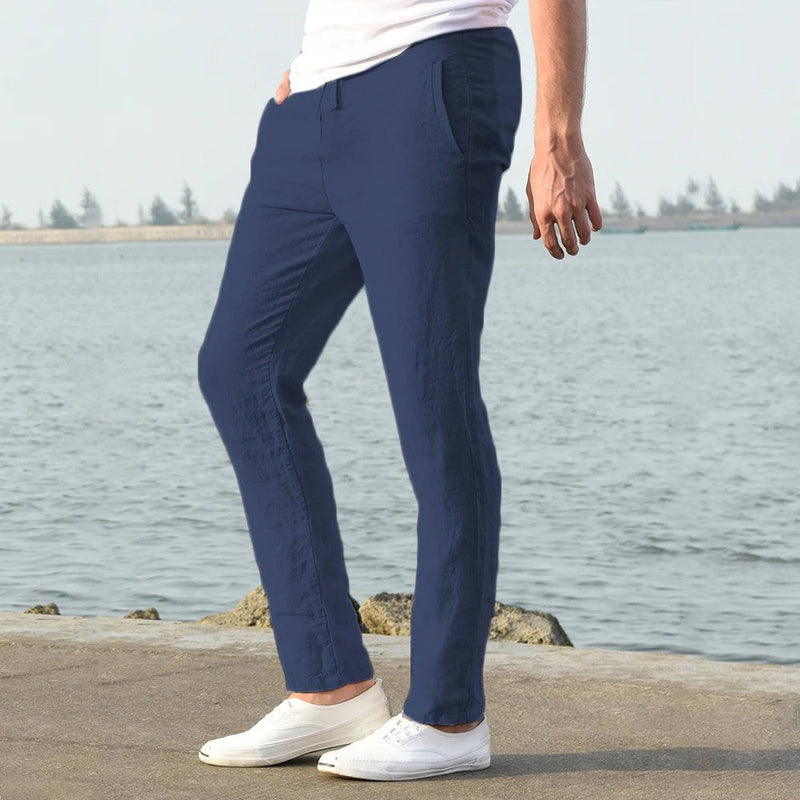 Men's Breathable Lightweight Linen Pants