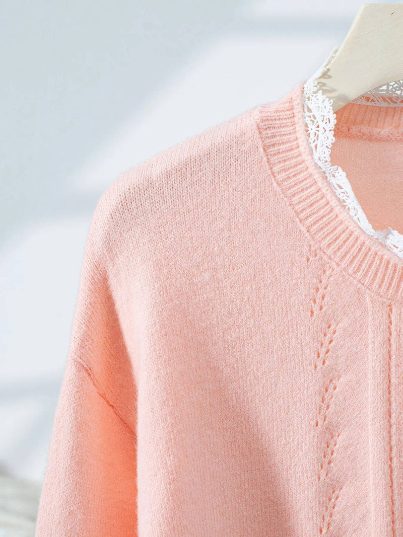 Long Sleeved Cardigan Knitted Sweater
