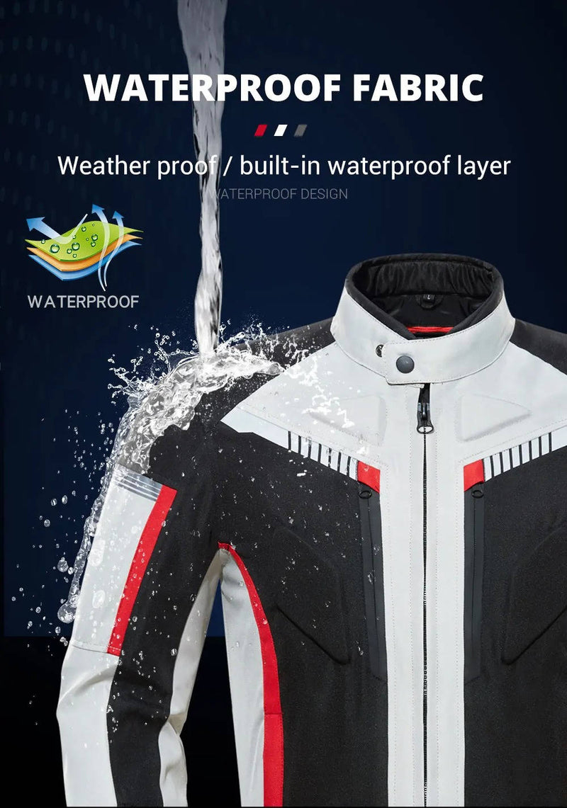 2-Piece Motorcycle Protective Gear Jacket And Pants Set