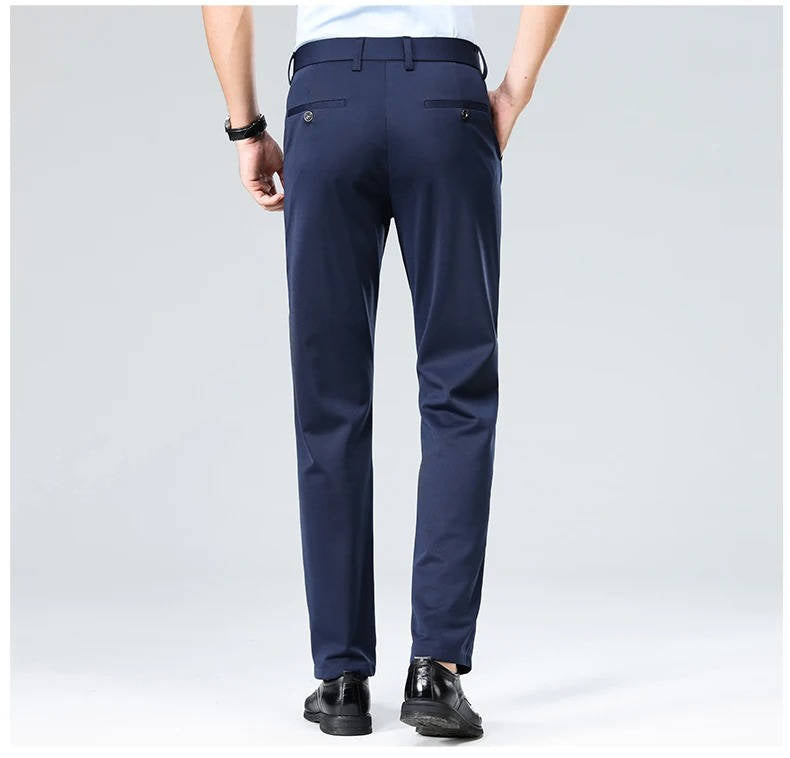Men's Lightweight Stretch Slim Fit Dress Pants