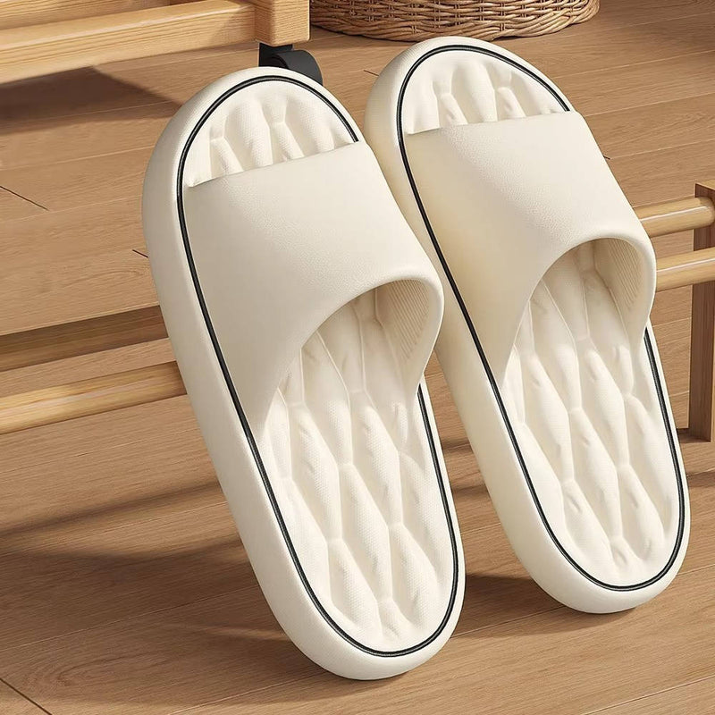 Unisex Shower Slides With Massage Footbed