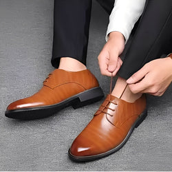 Men's Classic Leather Derby Dress Shoes