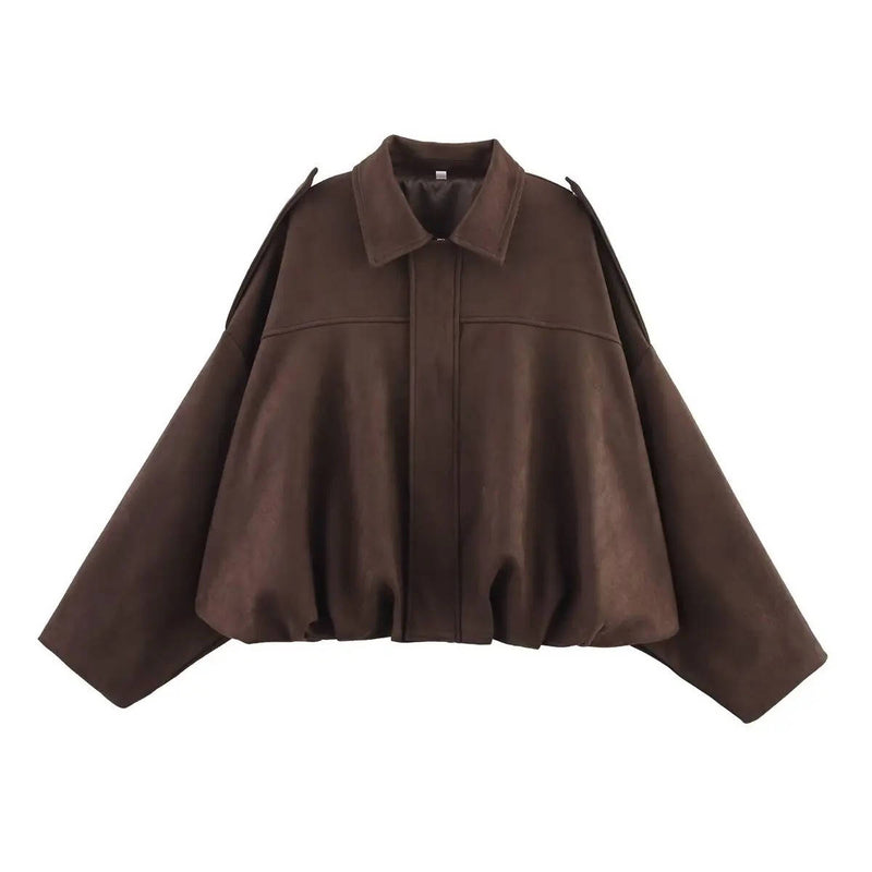 Women's Cropped Jacket with Collar
