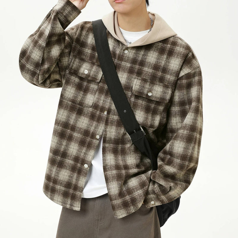 Unisex Hooded Flannel Shirt