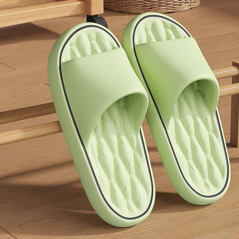 Unisex Shower Slides With Massage Footbed