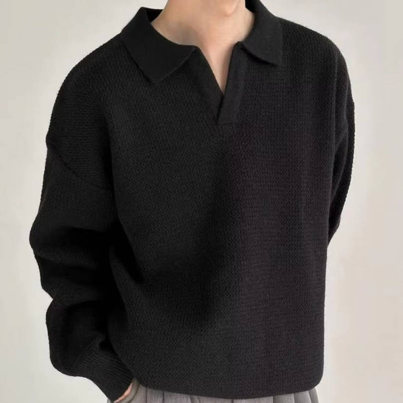 Men's Sweater Polo Long Sleeve