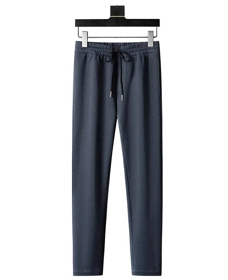 Men's Premium Textured Tracksuit Set With Stand Collar