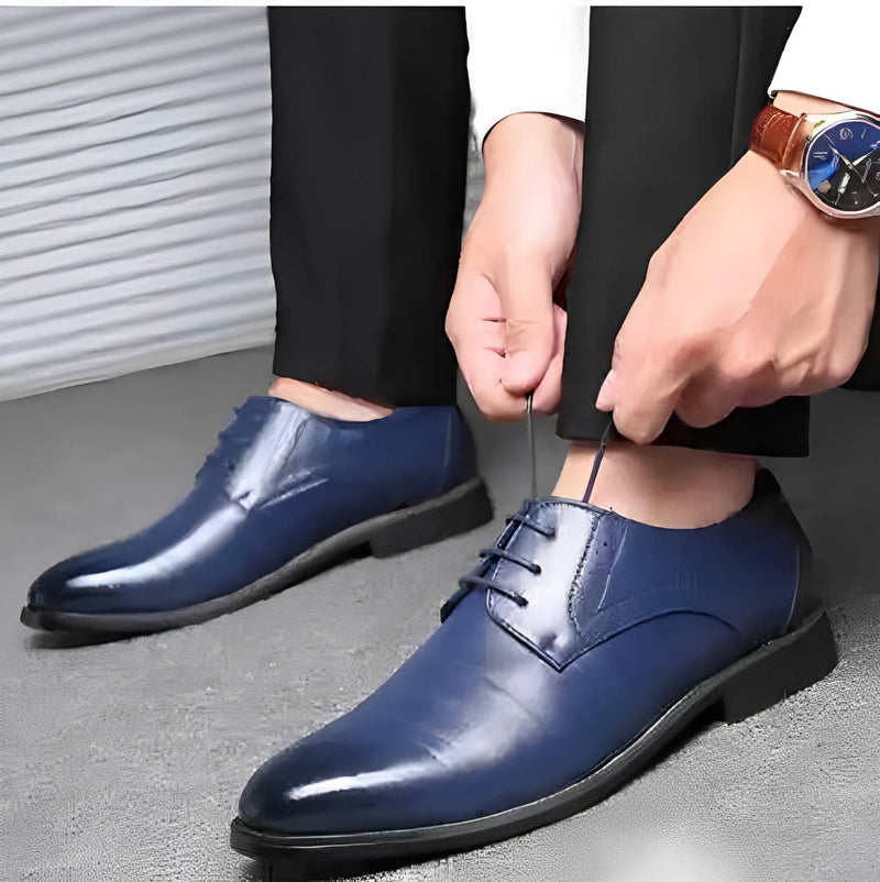 Men's Classic Leather Derby Dress Shoes