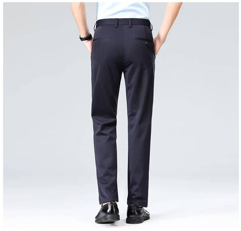 Men's Lightweight Stretch Slim Fit Dress Pants