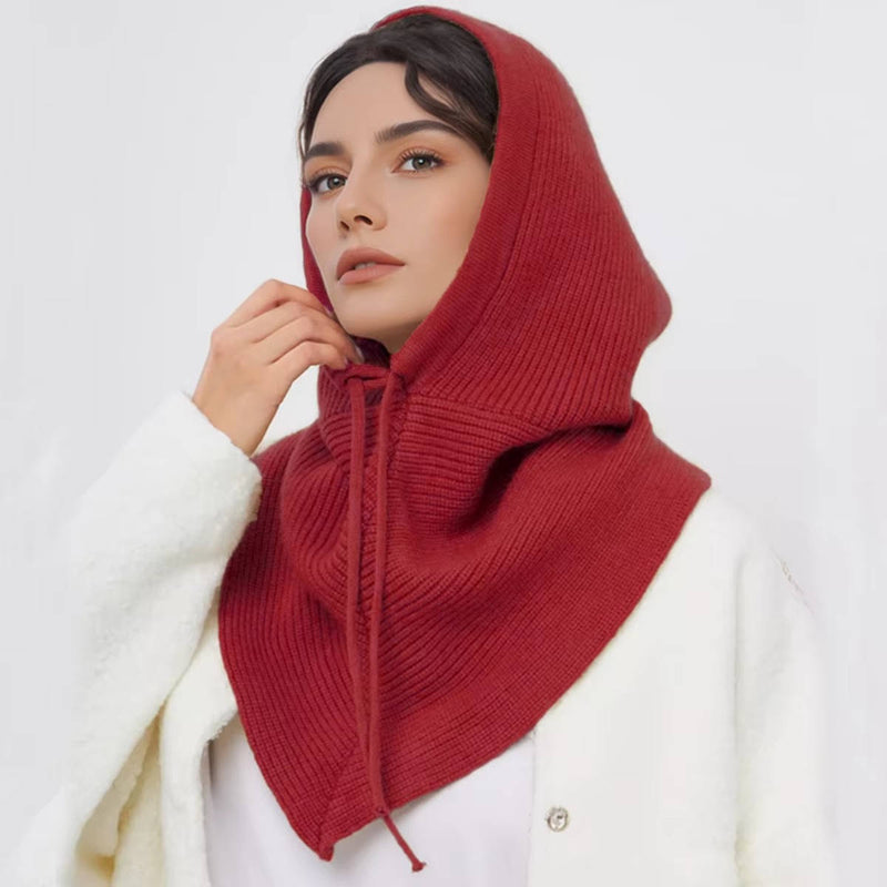 Hat Scarf Knit Hood