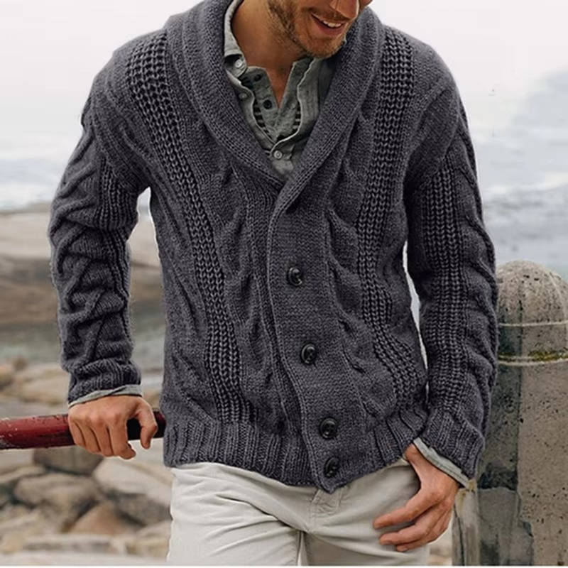 Men’s Knitted Cardigan Sweater
