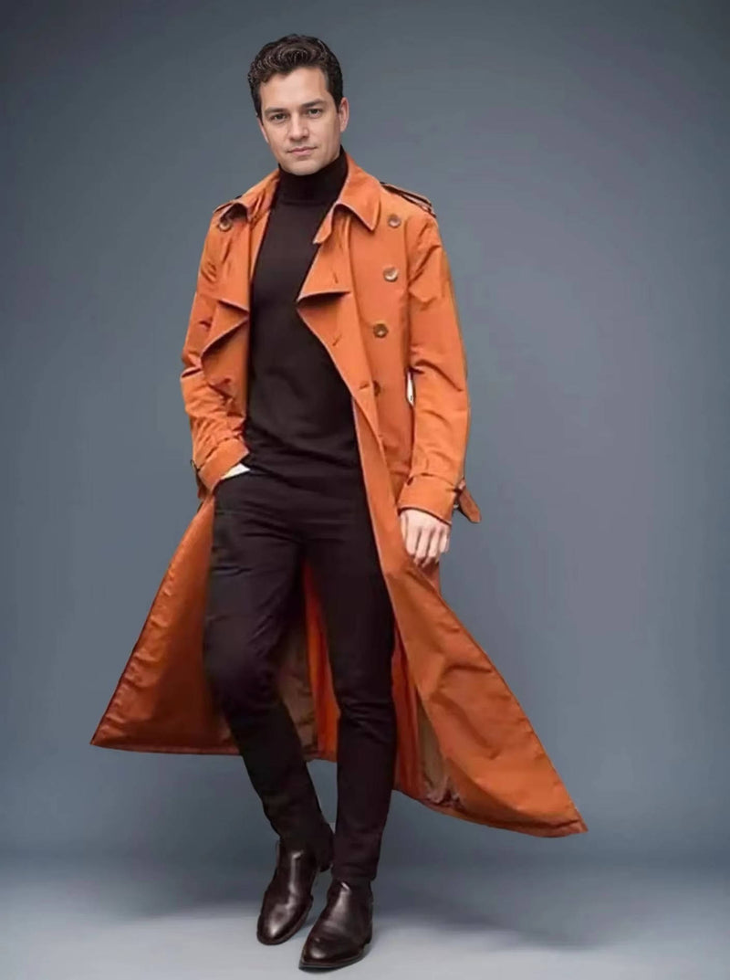 Men’s Long Trench Coat