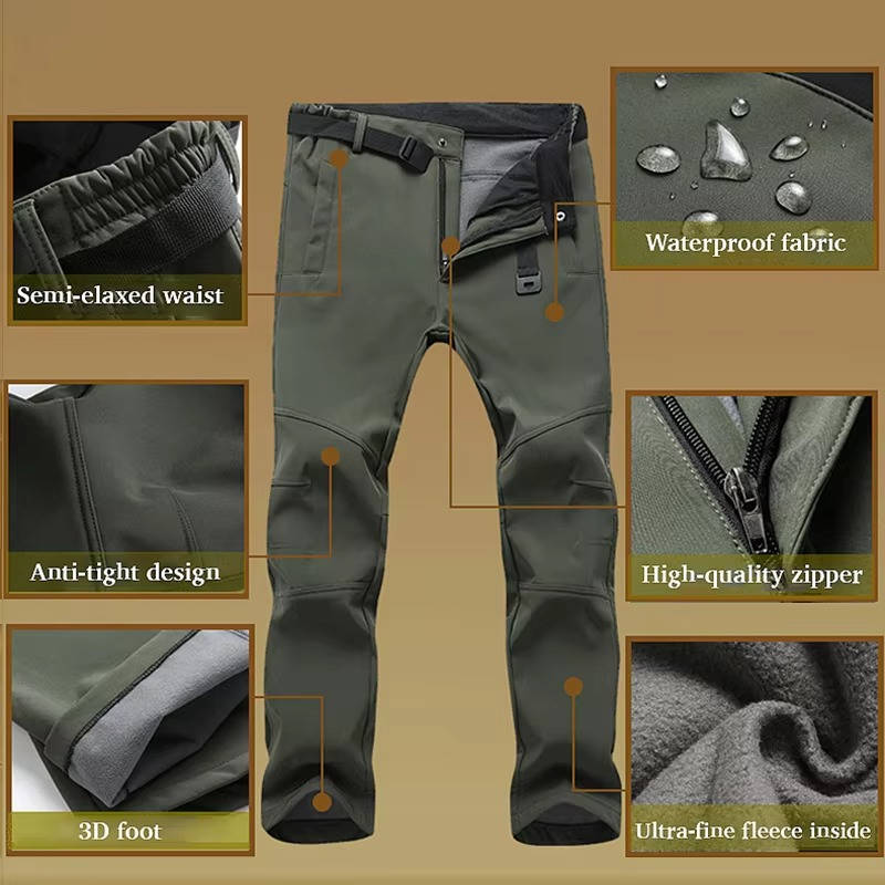 Men’s Winter Lightweight Waterproof Hiking Pants