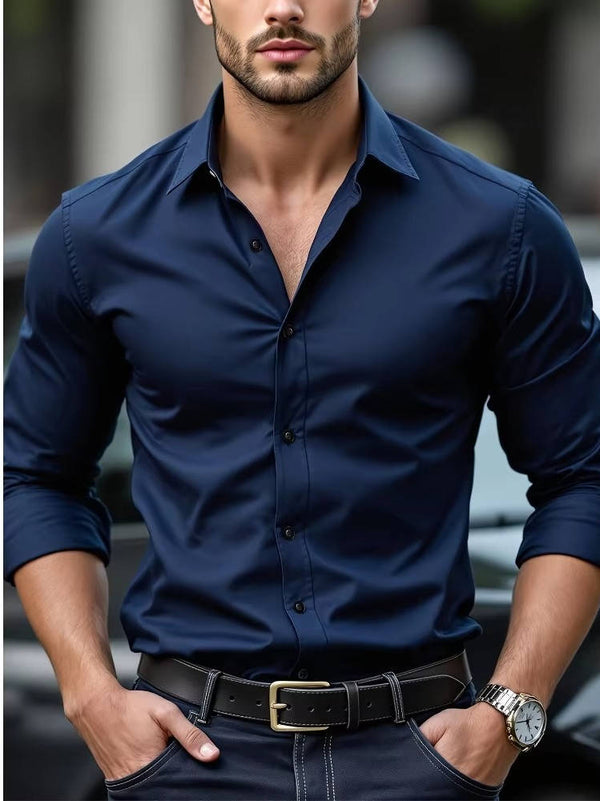 Button Down Shirt For Men With Cuffs