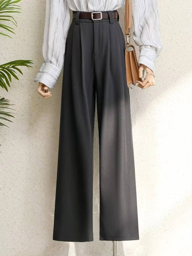 High Waisted Wide Leg Trousers