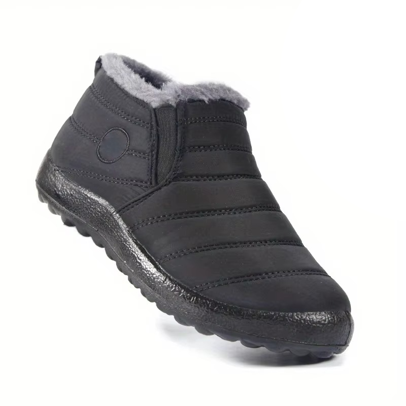 Women's Waterproof Non Slip Warm Snow Shoes - Comfortable Low Top