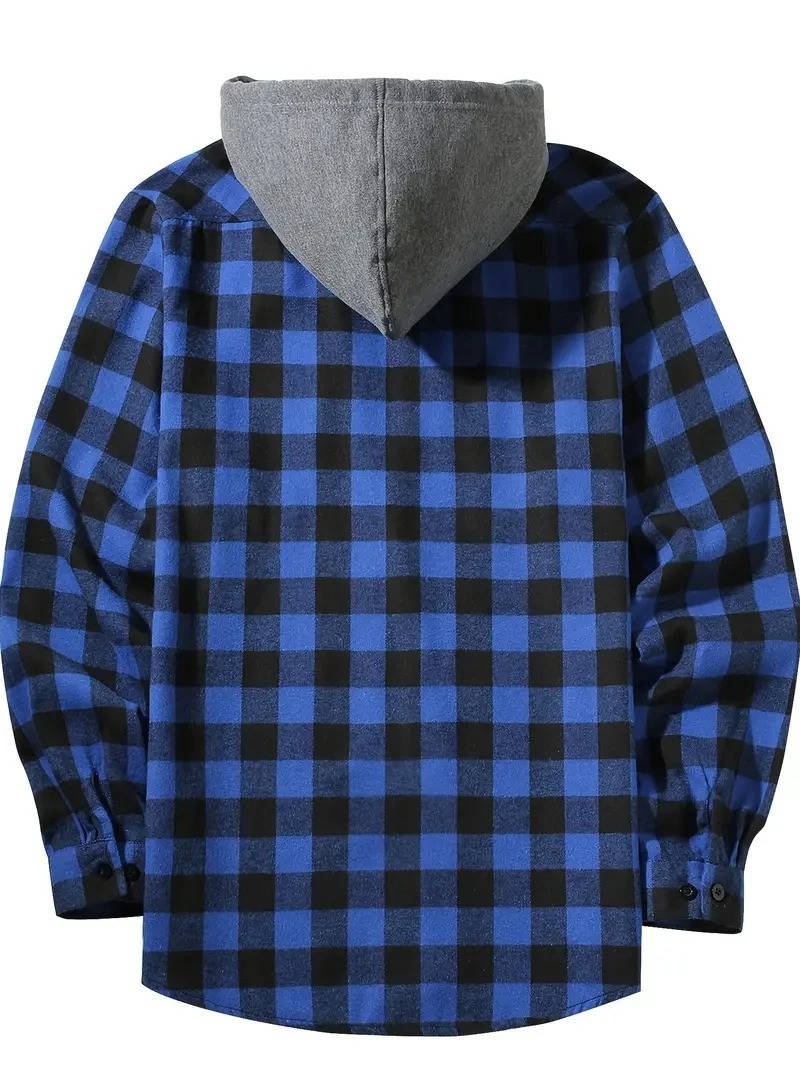 Men's Hooded Flannel Shirt
