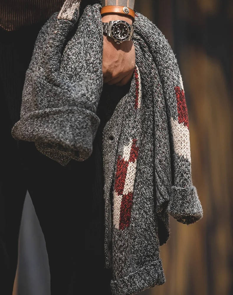 Men's Shawl Collar Cardigan Sweater