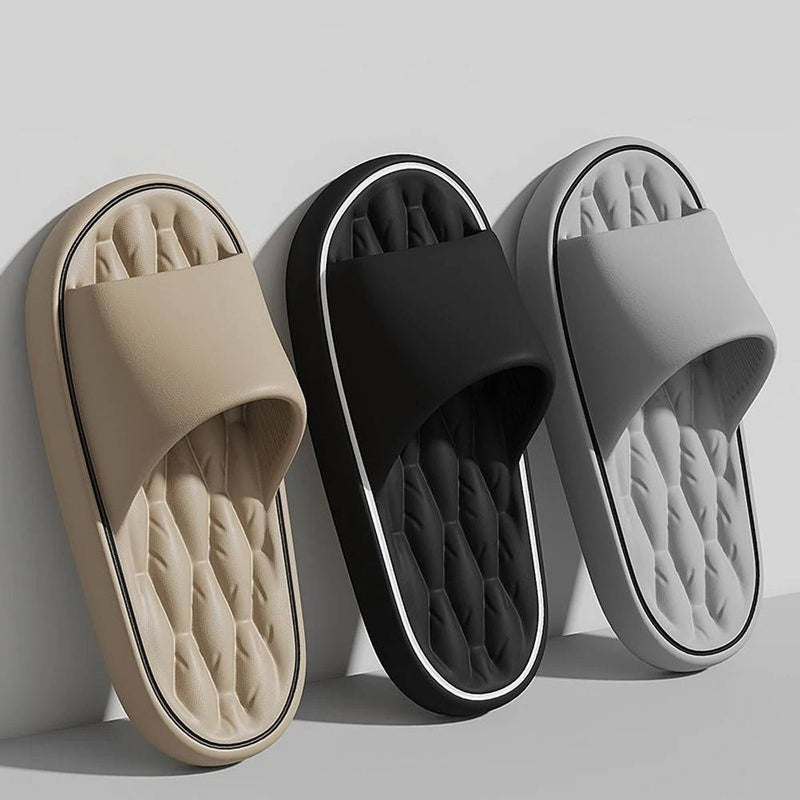 Unisex Shower Slides With Massage Footbed