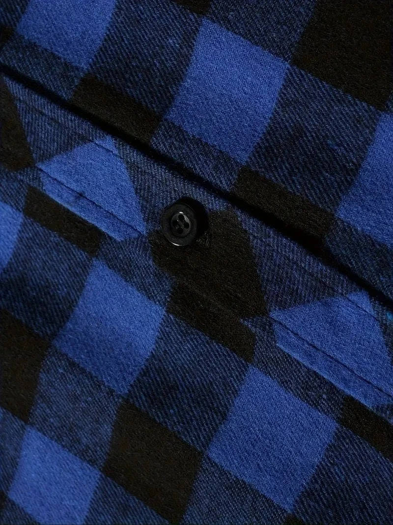 Men's Hooded Flannel Shirt